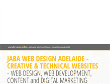Tablet Screenshot of jaba.com.au